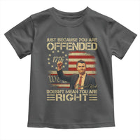 Charlie Kirk Memorial Toddler T Shirt Freedom Commemorative USA Flag Tribute - Wonder Print Shop