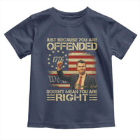 Charlie Kirk Memorial Toddler T Shirt Freedom Commemorative USA Flag Tribute - Wonder Print Shop