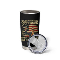 Charlie Kirk Memorial Tumbler Cup Freedom Commemorative USA Flag Tribute - Wonder Print Shop