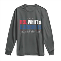 Red White Blueberries Long Sleeve Shirt Charlie Kirk Inspired Patriotic Memorial Freedom - Wonder Print Shop
