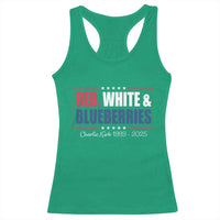 Red White Blueberries Racerback Tank Top Charlie Kirk Inspired Patriotic Memorial Freedom - Wonder Print Shop