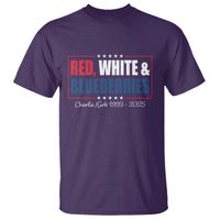 Red White Blueberries T Shirt Charlie Kirk Inspired Patriotic Memorial Freedom - Wonder Print Shop