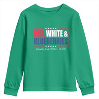 Red White Blueberries Youth Sweatshirt Charlie Kirk Inspired Patriotic Memorial Freedom - Wonder Print Shop