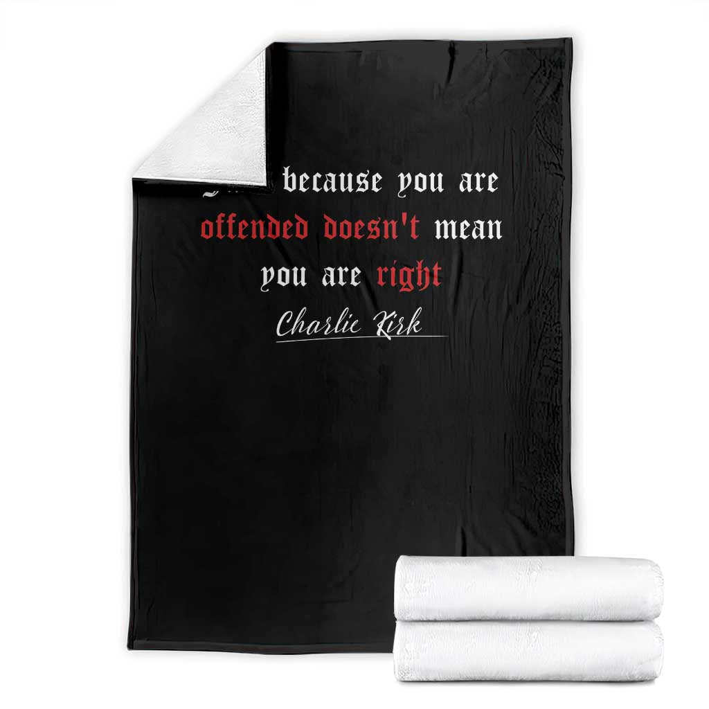 Charlie Kirk Throw Blanket True Patriot Tribute Freedom Conservative Supporter - Wonder Print Shop