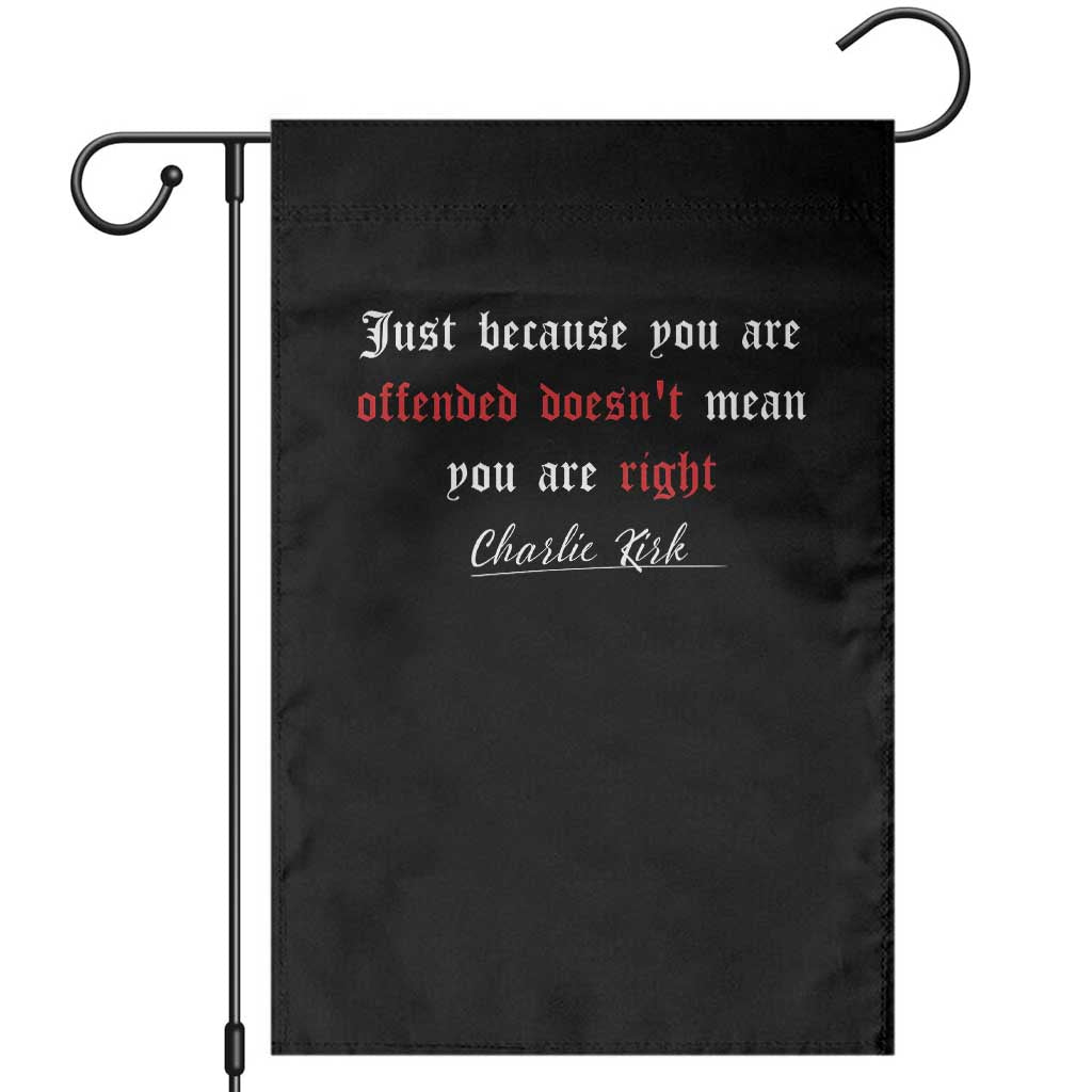 Charlie Kirk Garden Flag True Patriot Tribute Freedom Conservative Supporter - Wonder Print Shop