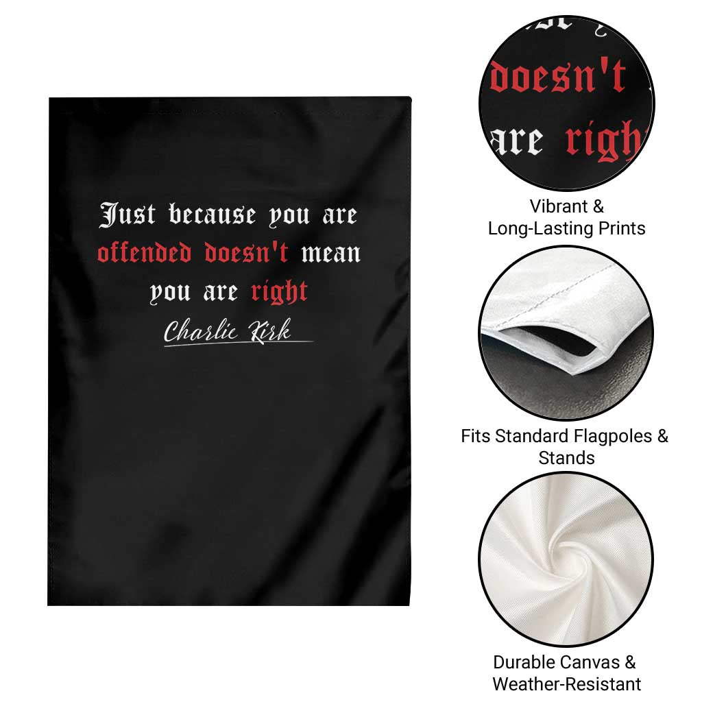 Charlie Kirk Garden Flag True Patriot Tribute Freedom Conservative Supporter - Wonder Print Shop