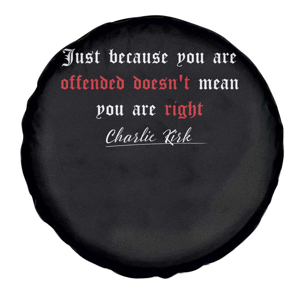 Charlie Kirk Spare Tire Cover True Patriot Tribute Freedom Conservative Supporter - Wonder Print Shop