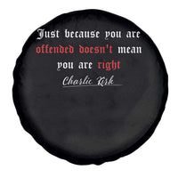 Charlie Kirk Spare Tire Cover True Patriot Tribute Freedom Conservative Supporter - Wonder Print Shop