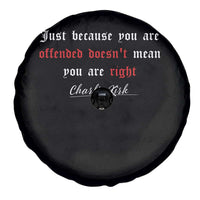 Charlie Kirk Spare Tire Cover True Patriot Tribute Freedom Conservative Supporter - Wonder Print Shop