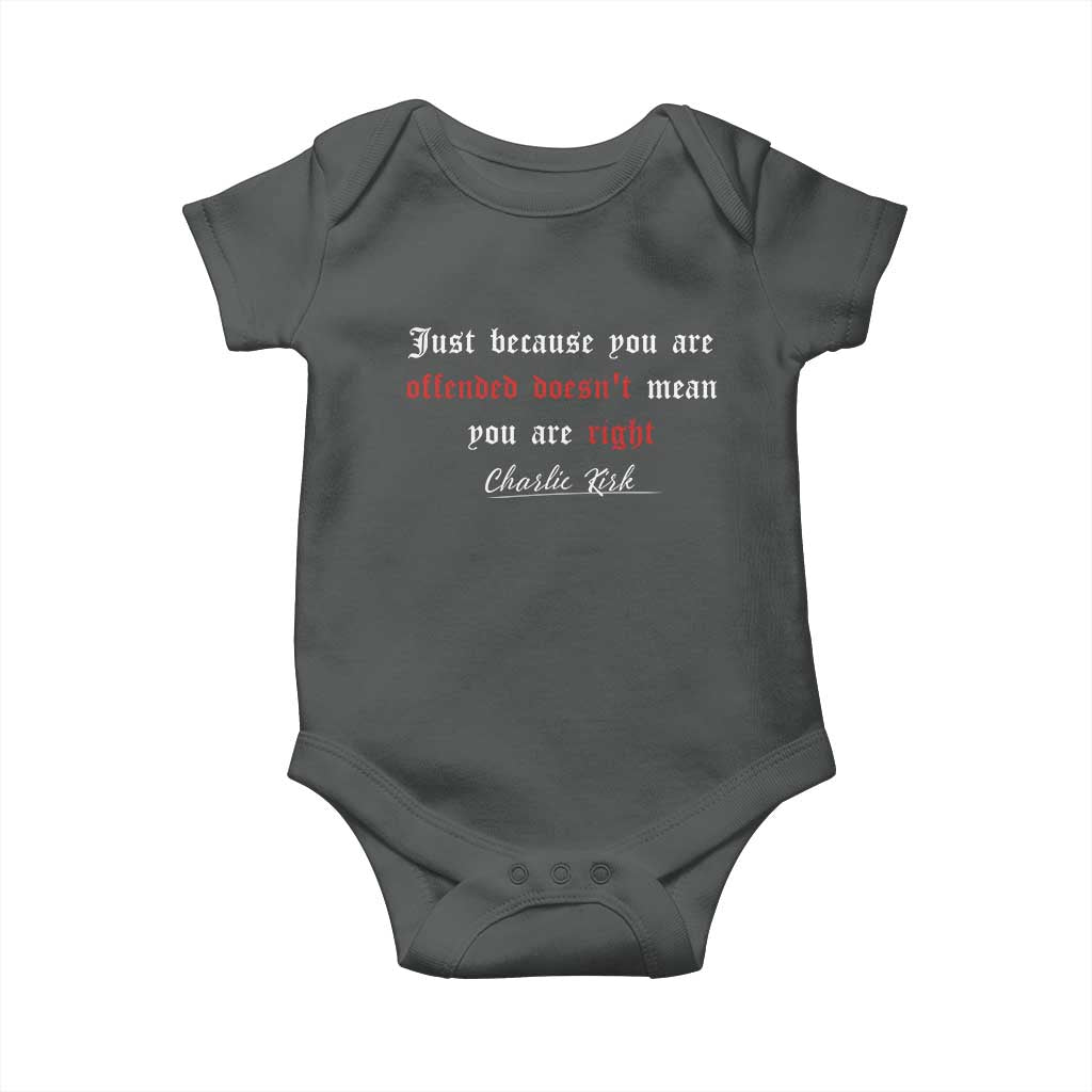 Charlie Kirk Baby Onesie True Patriot Tribute Freedom Conservative Supporter - Wonder Print Shop