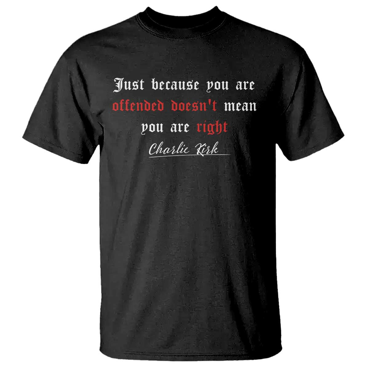 Charlie Kirk T Shirt True Patriot Tribute Freedom Conservative Supporter - Wonder Print Shop