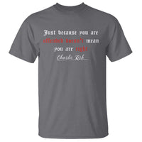 Charlie Kirk T Shirt True Patriot Tribute Freedom Conservative Supporter - Wonder Print Shop