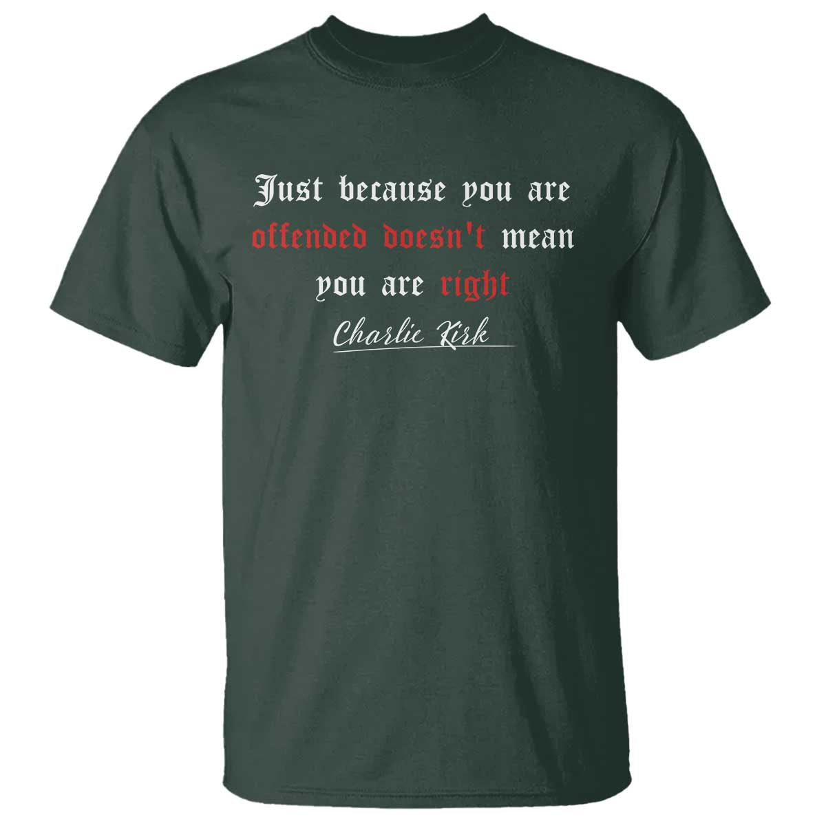 Charlie Kirk T Shirt True Patriot Tribute Freedom Conservative Supporter - Wonder Print Shop