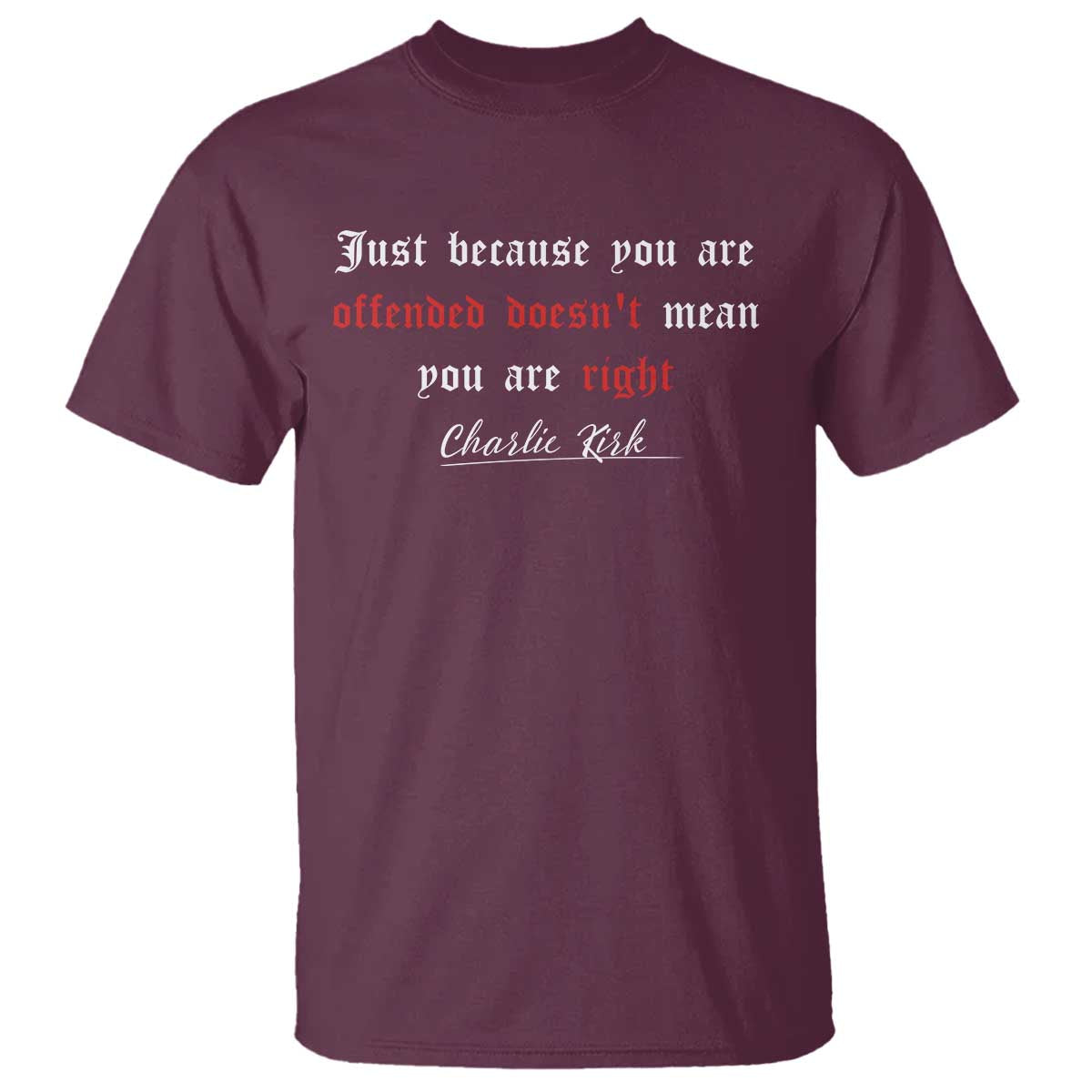 Charlie Kirk T Shirt True Patriot Tribute Freedom Conservative Supporter - Wonder Print Shop