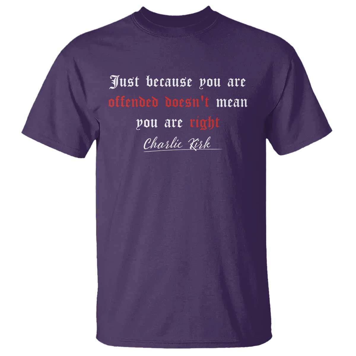 Charlie Kirk T Shirt True Patriot Tribute Freedom Conservative Supporter - Wonder Print Shop