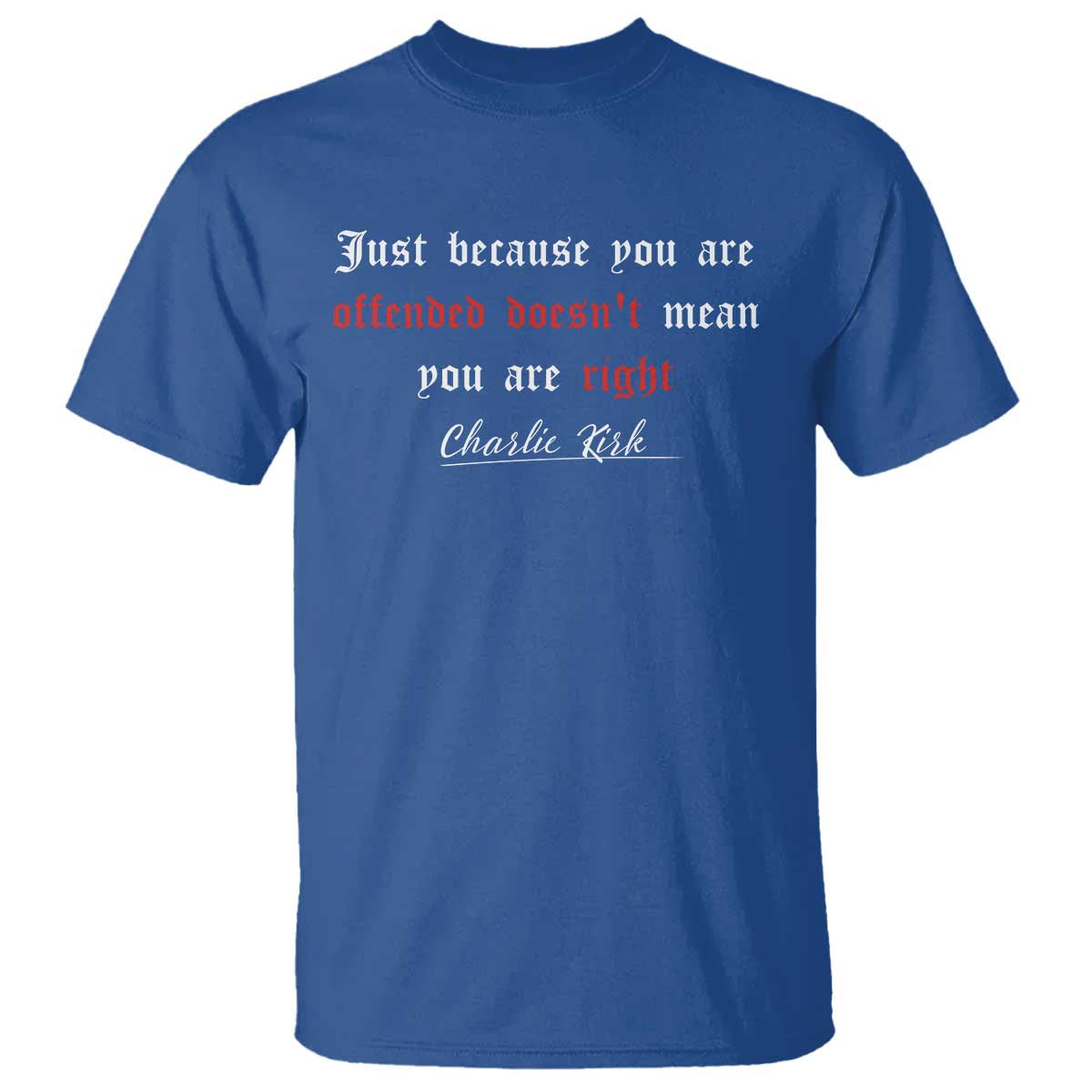 Charlie Kirk T Shirt True Patriot Tribute Freedom Conservative Supporter - Wonder Print Shop