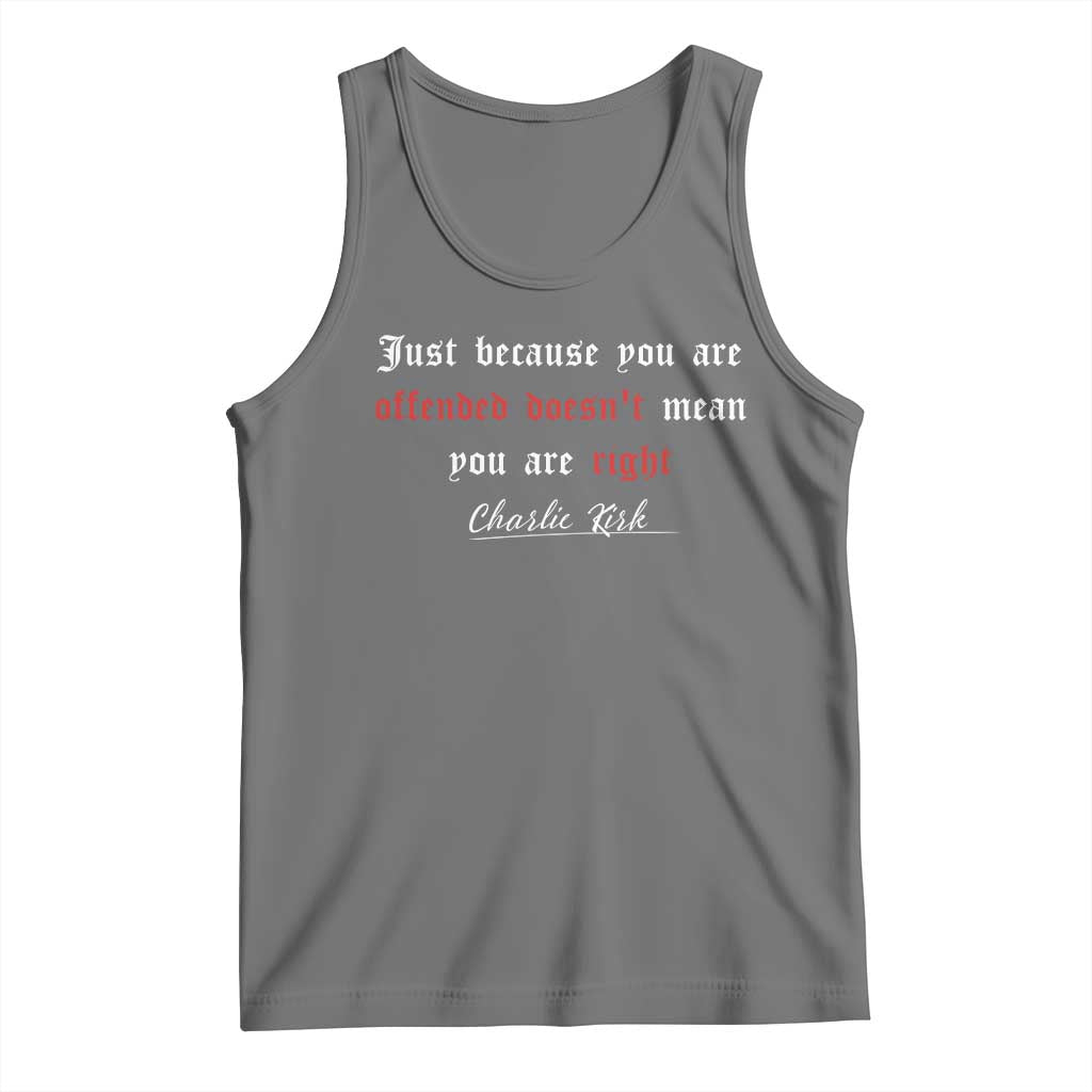 Charlie Kirk Tank Top True Patriot Tribute Freedom Conservative Supporter - Wonder Print Shop