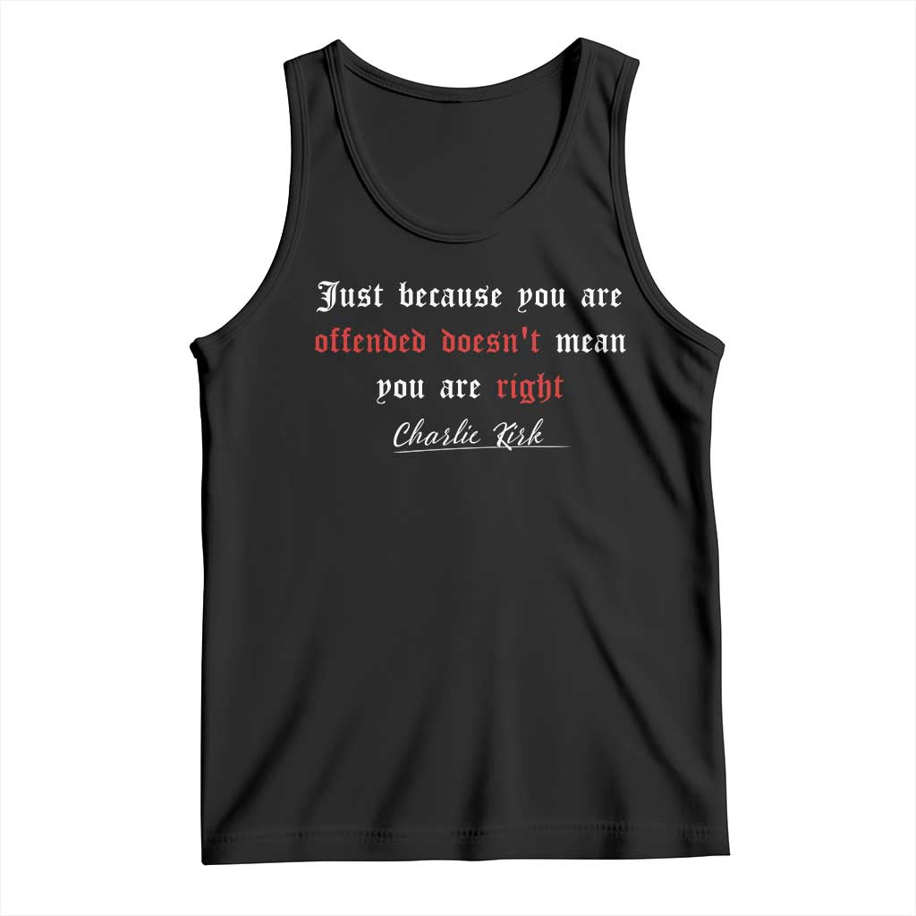 Charlie Kirk Tank Top True Patriot Tribute Freedom Conservative Supporter - Wonder Print Shop