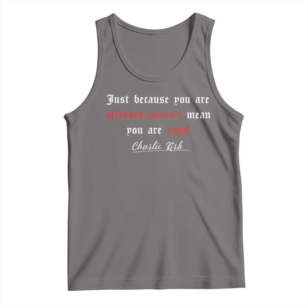 Charlie Kirk Tank Top True Patriot Tribute Freedom Conservative Supporter - Wonder Print Shop