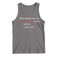 Charlie Kirk Tank Top True Patriot Tribute Freedom Conservative Supporter - Wonder Print Shop