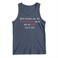 Charlie Kirk Tank Top True Patriot Tribute Freedom Conservative Supporter - Wonder Print Shop
