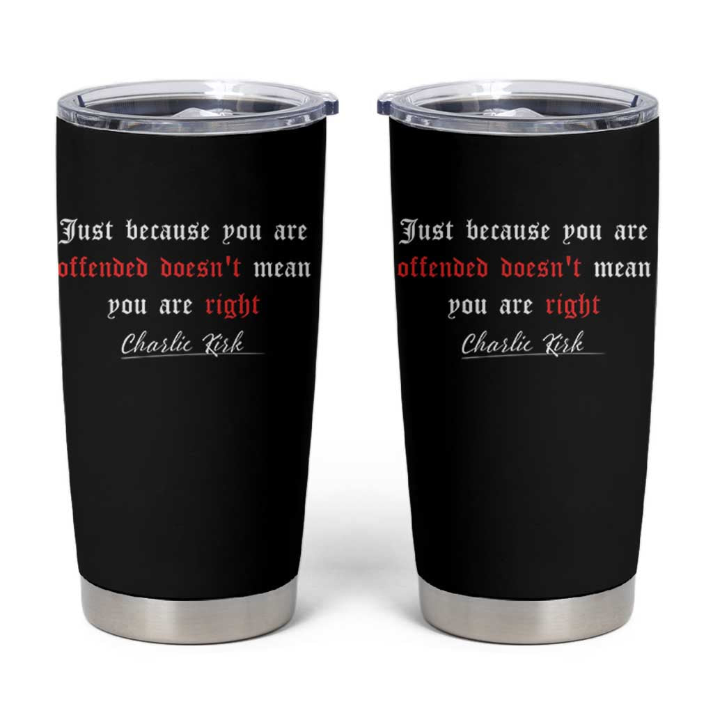Charlie Kirk Tumbler Cup True Patriot Tribute Freedom Conservative Supporter - Wonder Print Shop