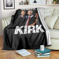 Charlie Kirk Throw Blanket Freedom Speech A True Patriot Tribute Bootleg - Wonder Print Shop