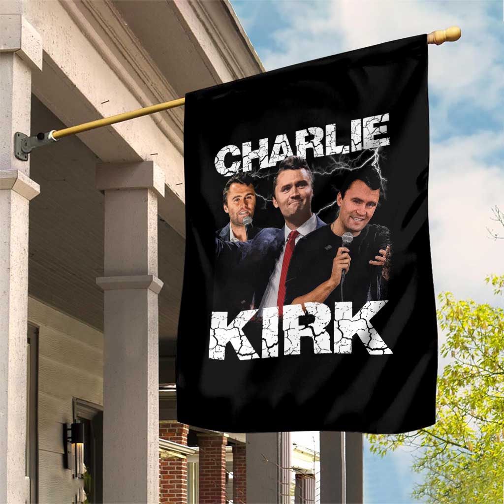 Charlie Kirk Garden Flag Freedom Speech A True Patriot Tribute Bootleg - Wonder Print Shop
