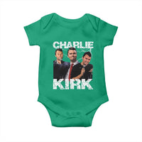 Charlie Kirk Baby Onesie Freedom Speech A True Patriot Tribute Bootleg - Wonder Print Shop