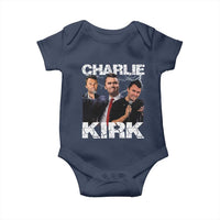 Charlie Kirk Baby Onesie Freedom Speech A True Patriot Tribute Bootleg - Wonder Print Shop