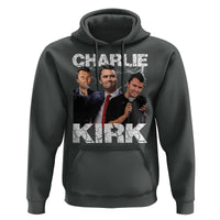 Charlie Kirk Hoodie Freedom Speech A True Patriot Tribute Bootleg - Wonder Print Shop