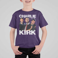 Charlie Kirk T Shirt For Kid Freedom Speech A True Patriot Tribute Bootleg - Wonder Print Shop