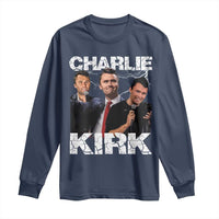 Charlie Kirk Long Sleeve Shirt Freedom Speech A True Patriot Tribute Bootleg - Wonder Print Shop