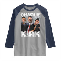 Charlie Kirk Raglan Shirt Freedom Speech A True Patriot Tribute Bootleg - Wonder Print Shop
