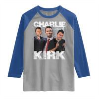Charlie Kirk Raglan Shirt Freedom Speech A True Patriot Tribute Bootleg - Wonder Print Shop