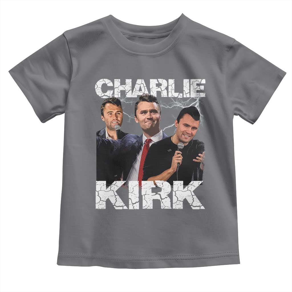 Charlie Kirk Toddler T Shirt Freedom Speech A True Patriot Tribute Bootleg - Wonder Print Shop