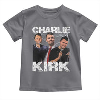 Charlie Kirk Toddler T Shirt Freedom Speech A True Patriot Tribute Bootleg - Wonder Print Shop