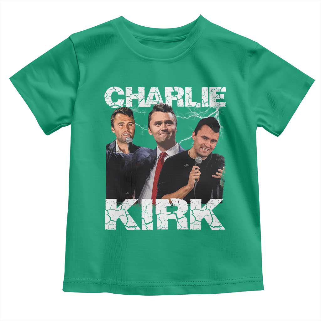 Charlie Kirk Toddler T Shirt Freedom Speech A True Patriot Tribute Bootleg - Wonder Print Shop