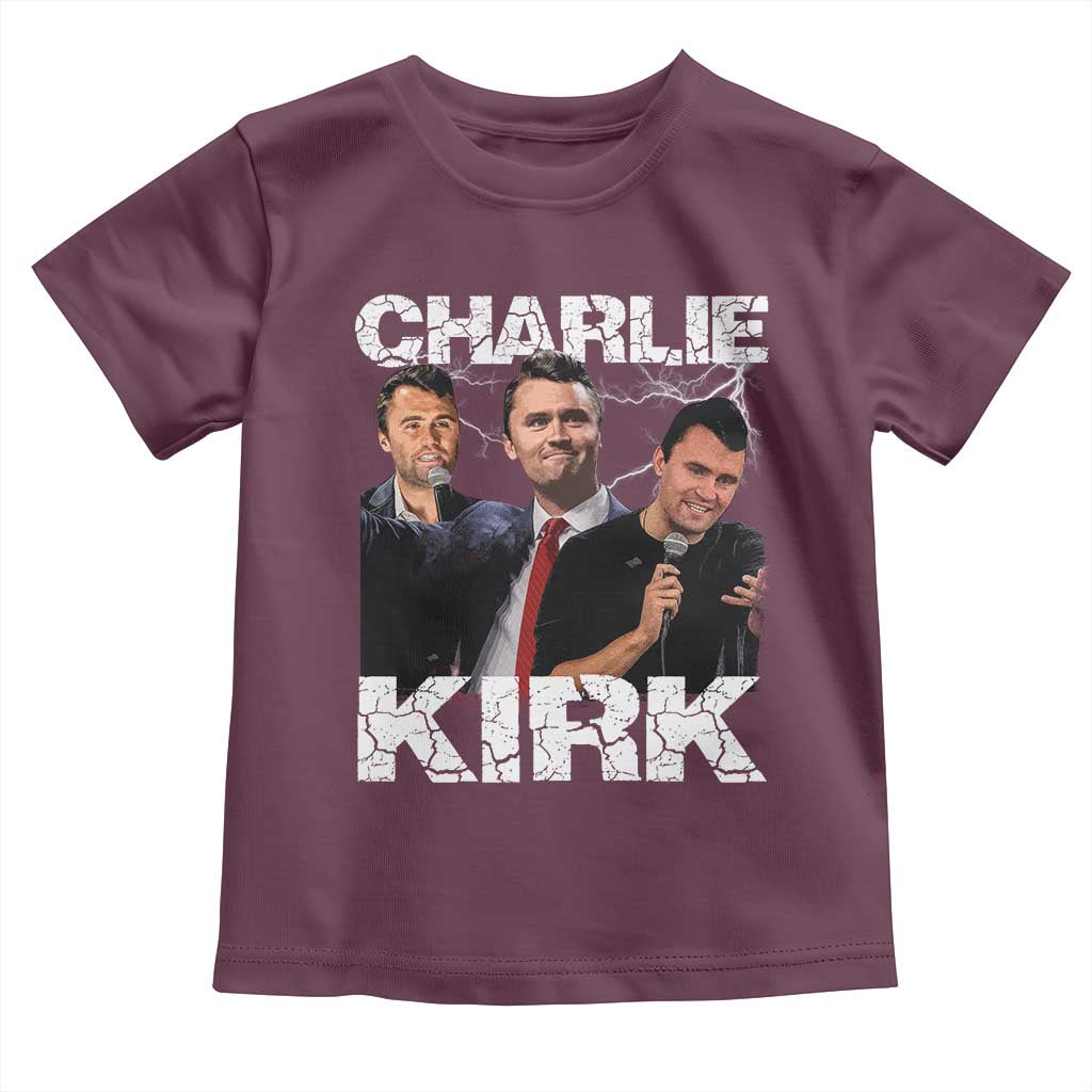 Charlie Kirk Toddler T Shirt Freedom Speech A True Patriot Tribute Bootleg - Wonder Print Shop