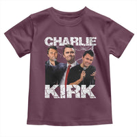 Charlie Kirk Toddler T Shirt Freedom Speech A True Patriot Tribute Bootleg - Wonder Print Shop