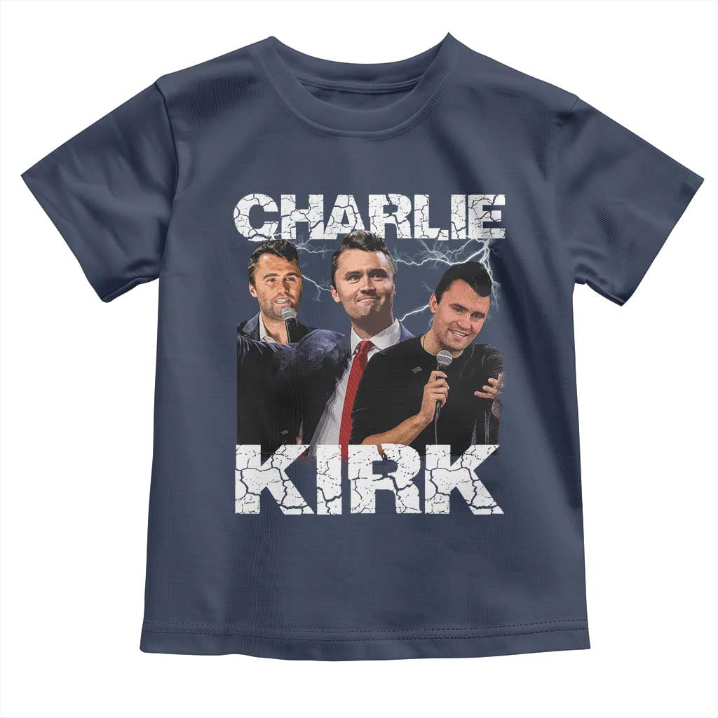 Charlie Kirk Toddler T Shirt Freedom Speech A True Patriot Tribute Bootleg - Wonder Print Shop