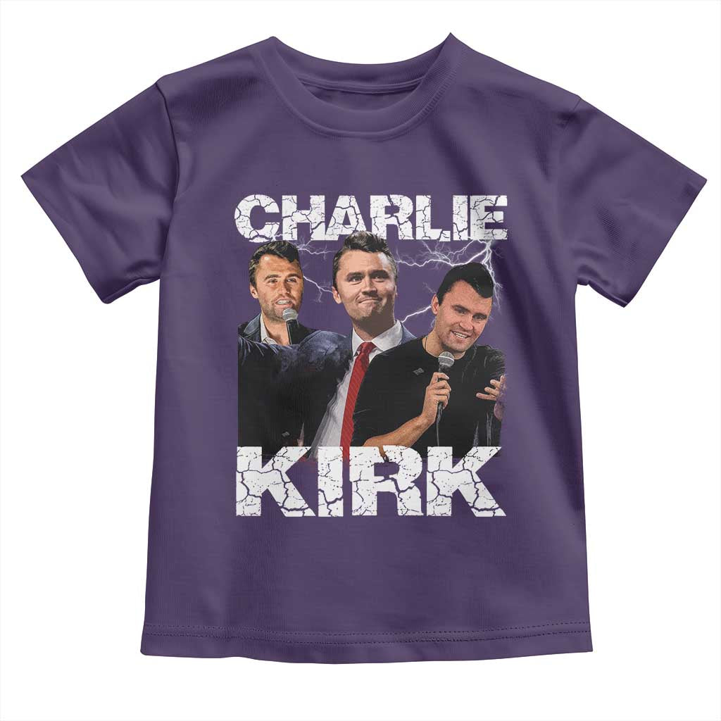 Charlie Kirk Toddler T Shirt Freedom Speech A True Patriot Tribute Bootleg - Wonder Print Shop