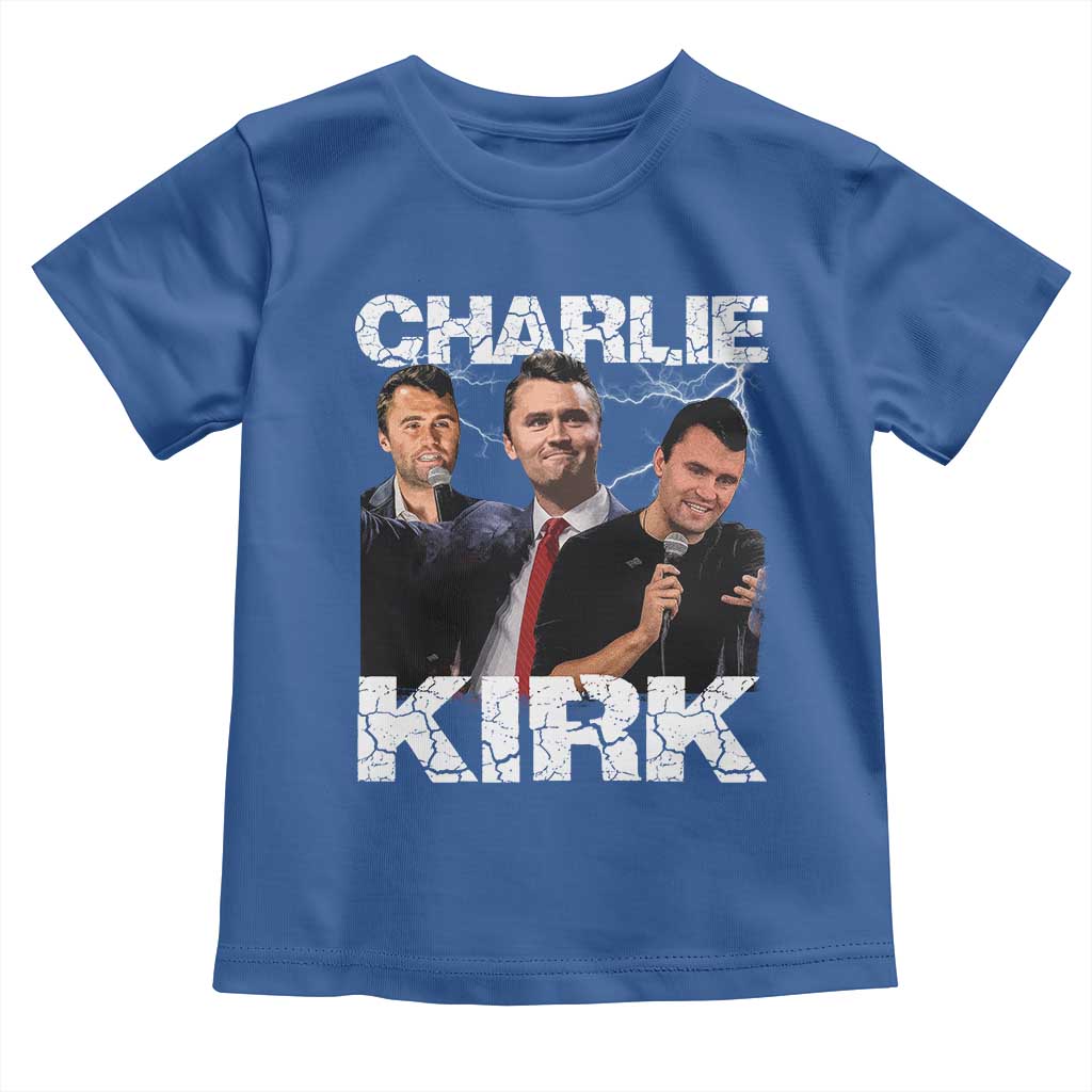 Charlie Kirk Toddler T Shirt Freedom Speech A True Patriot Tribute Bootleg - Wonder Print Shop