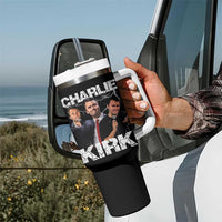 Charlie Kirk Tumbler With Handle Freedom Speech A True Patriot Tribute Bootleg - Wonder Print Shop