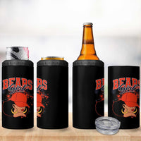Bears Girl 4 in 1 Can Cooler Tumbler Sports Fan Team Spirit Black Girls - Wonder Print Shop
