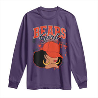 Bears Girl Long Sleeve Shirt Sports Fan Team Spirit Black Girls - Wonder Print Shop