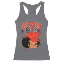 Bears Girl Racerback Tank Top Sports Fan Team Spirit Black Girls - Wonder Print Shop