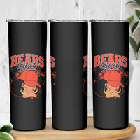 Bears Girl Skinny Tumbler Sports Fan Team Spirit Black Girls - Wonder Print Shop