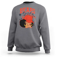 Bears Girl Sweatshirt Sports Fan Team Spirit Black Girls - Wonder Print Shop