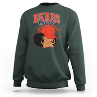 Bears Girl Sweatshirt Sports Fan Team Spirit Black Girls - Wonder Print Shop
